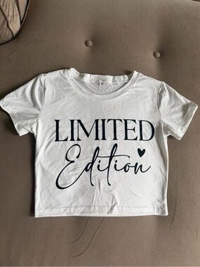 White 'Limited Edition' Short Sleeve Graphic Tee